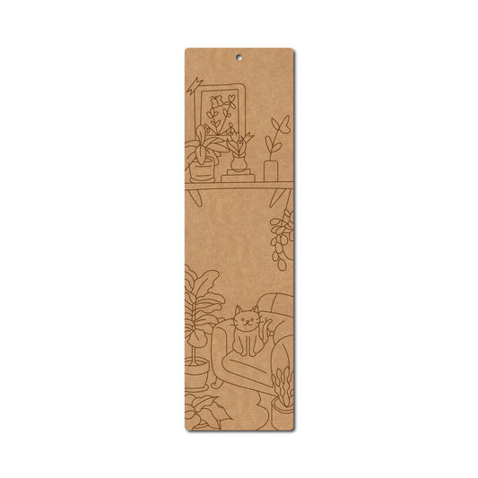 MDF Bookmark – 5 x 1.75 Inch | Pine MDF