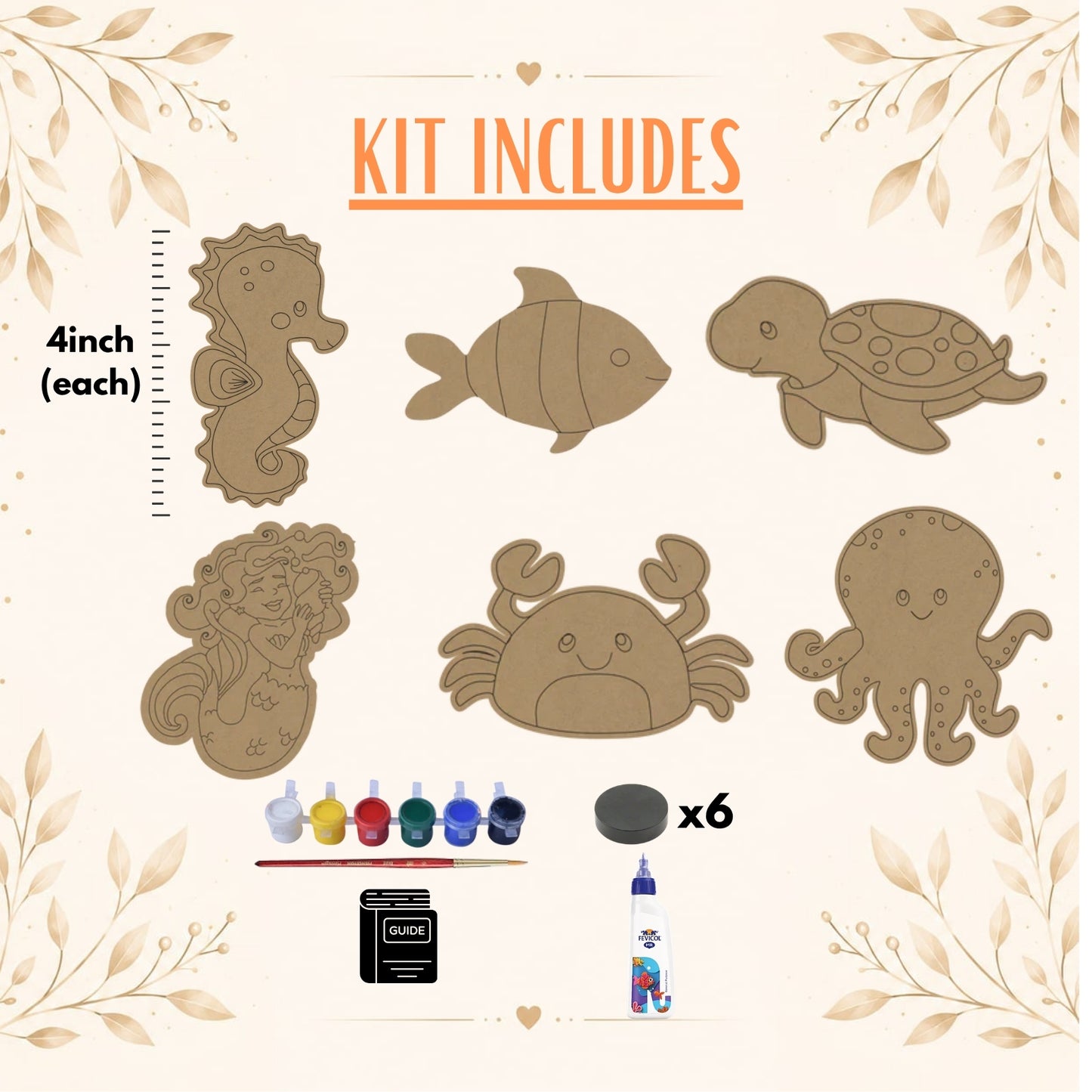 Aquatic DIY Kit β Paint Your Favorite Sea Creatures & Ocean Friends