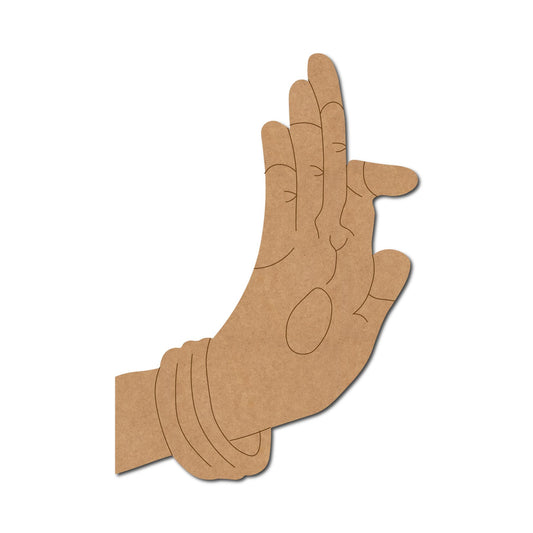 Hand Mudra Premarked Mdf Cutouts Design 1