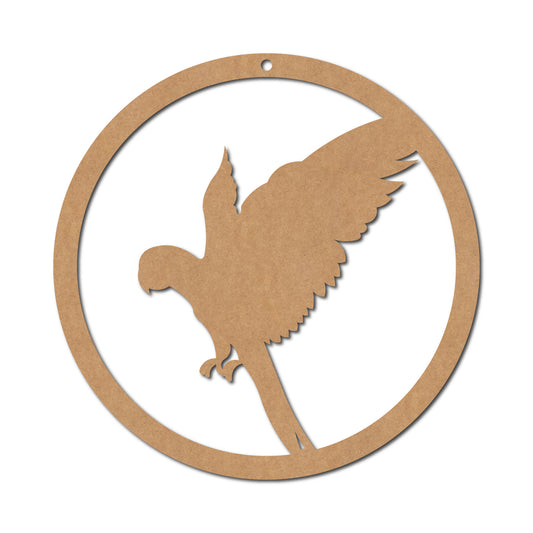 Macrame Base Parrot Cutout Design 7