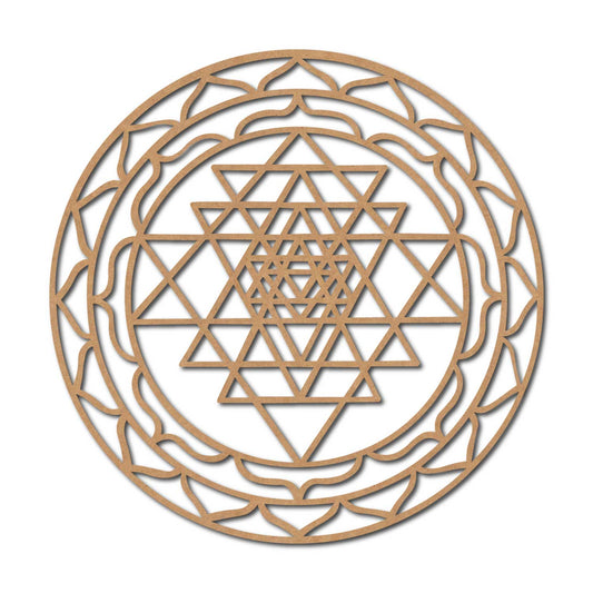 Shri Yantra Mdf Cutout Design 4