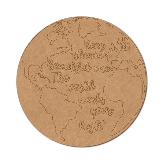 Keep Shining Premarked Mdf Text Cutouts Design 119