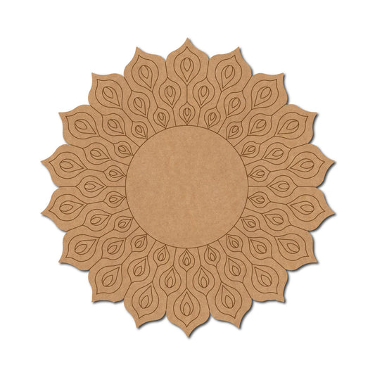 Mandala Peacock MDF Base design-009