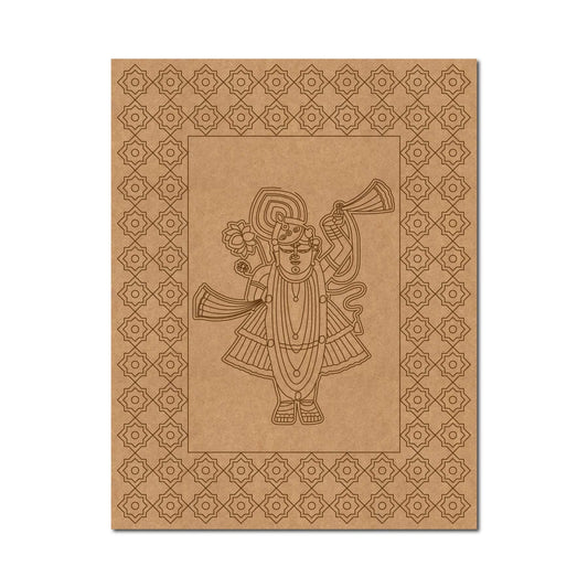 Shrinathji MDF Jharokha Cutout  Decor - 70