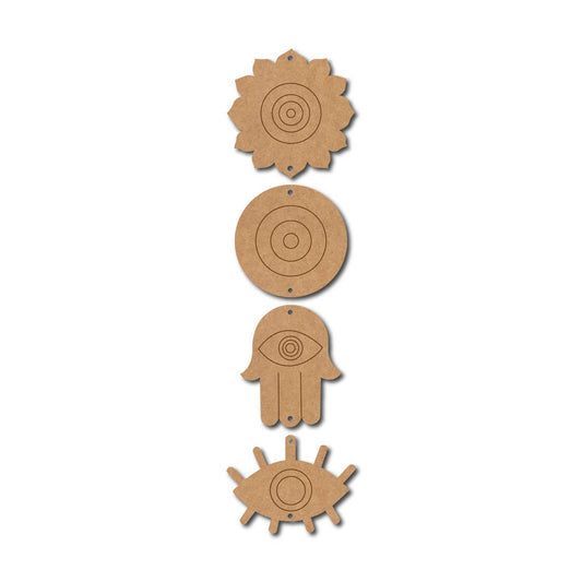 Evil Eye Wall hanging pre marked mdf cutout design 21