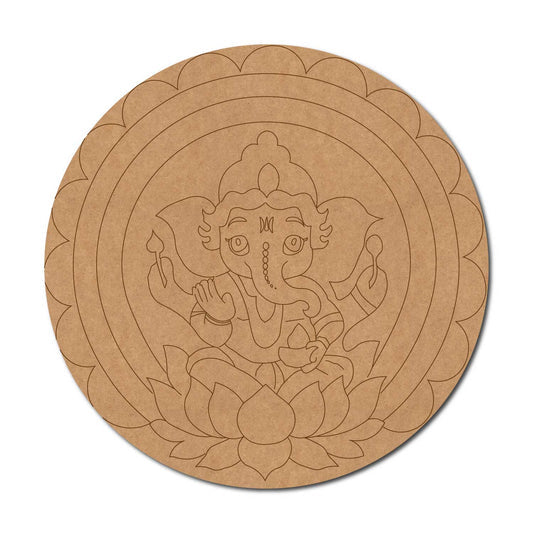 Ganeshji pre marked mdf cutout design-82