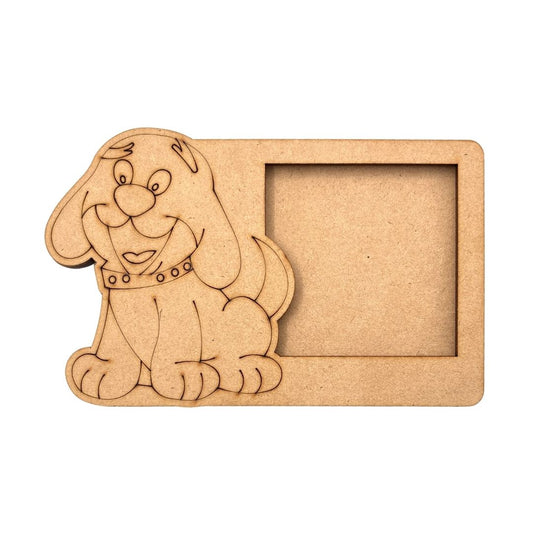 Dog Layered Premium MDF Photo Frame for DIY Painting & Craft-69