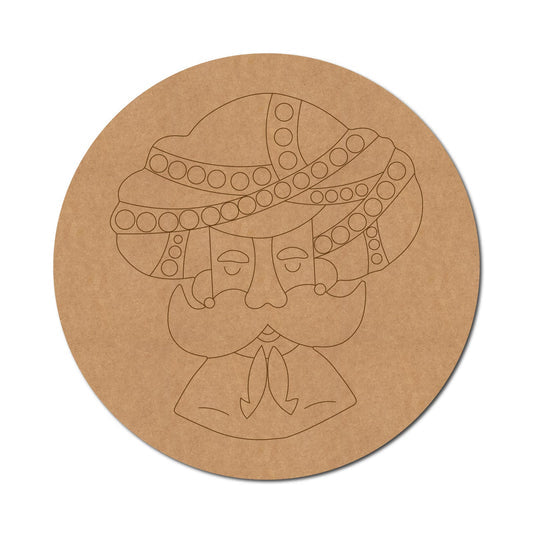 Rajasthani Premarked Mdf Cutouts Design 37