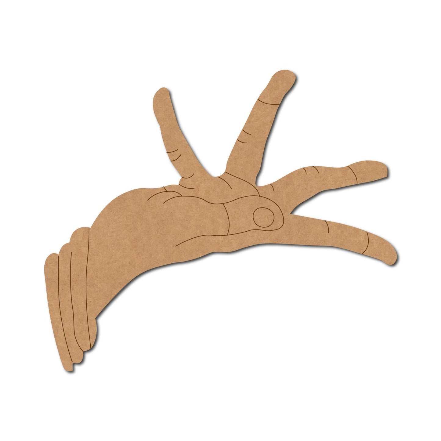 Hand Mudra Premarked Mdf Cutouts Design 4
