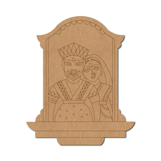 Rajasthani Premarked Mdf Cutouts Design 19