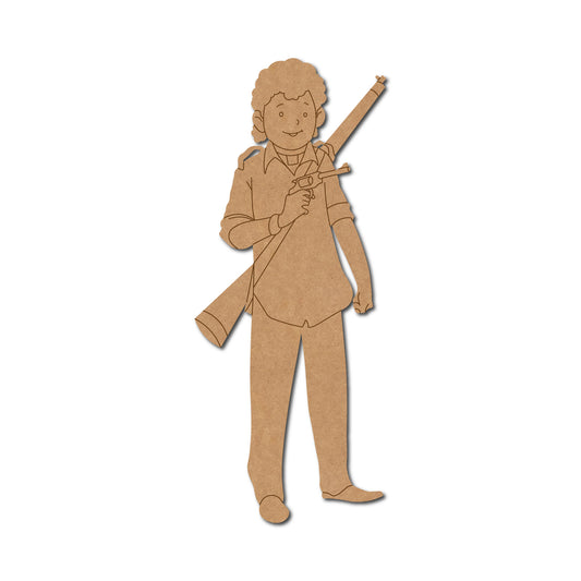 Weapons/Guns pre marked Mdf Cutout Design 17