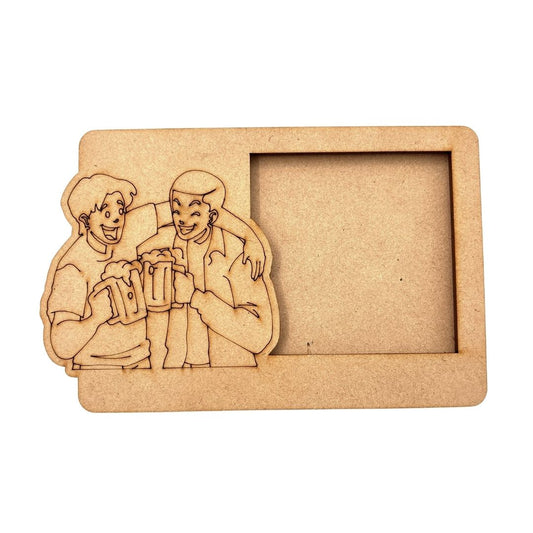 Friends 3 Layered Premium MDF Photo Frame for DIY Painting & Craft-75