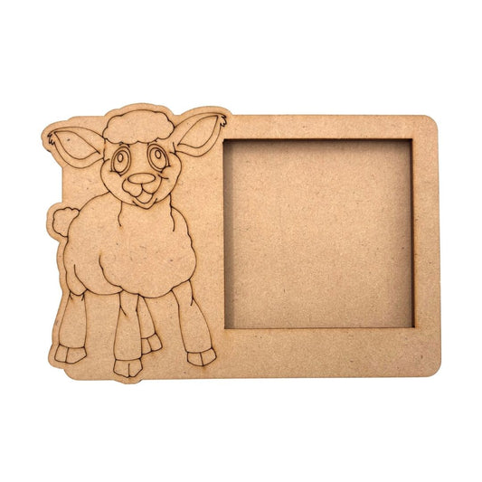 Goat 3 Layered Premium MDF Photo Frame for DIY Painting & Craft-68
