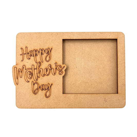 Happy Mother's Day 3 Layered Premium MDF Photo Frame for DIY Painting & Craft-80