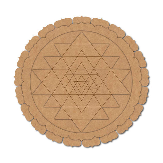 Shri Yantra Mdf Cutout Design 3