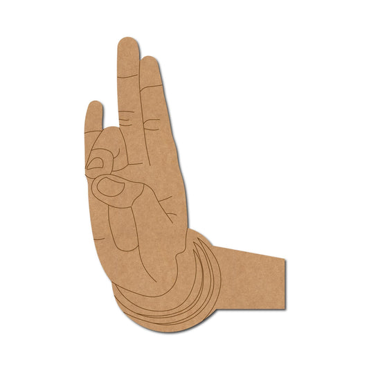 Hand Mudra Premarked Mdf Cutouts Design 8