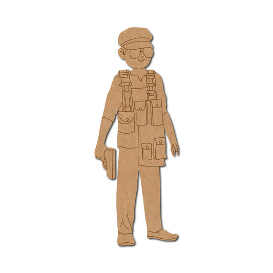 Weapons/Guns pre marked Mdf Cutout Design 8