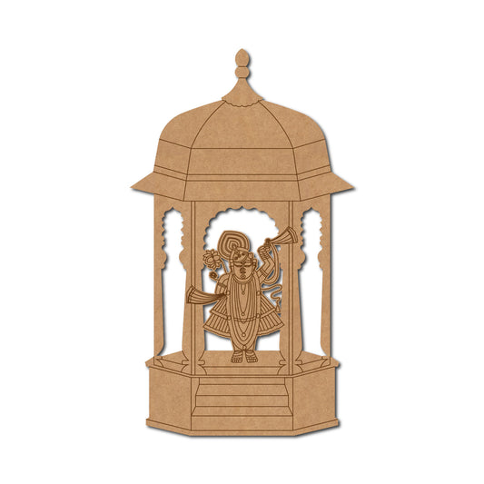 Shrinathji  Mandala Premarked Mdf Cutout Design 24