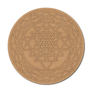 2 Layered Shri Yantra Mdf Cutout Design 6