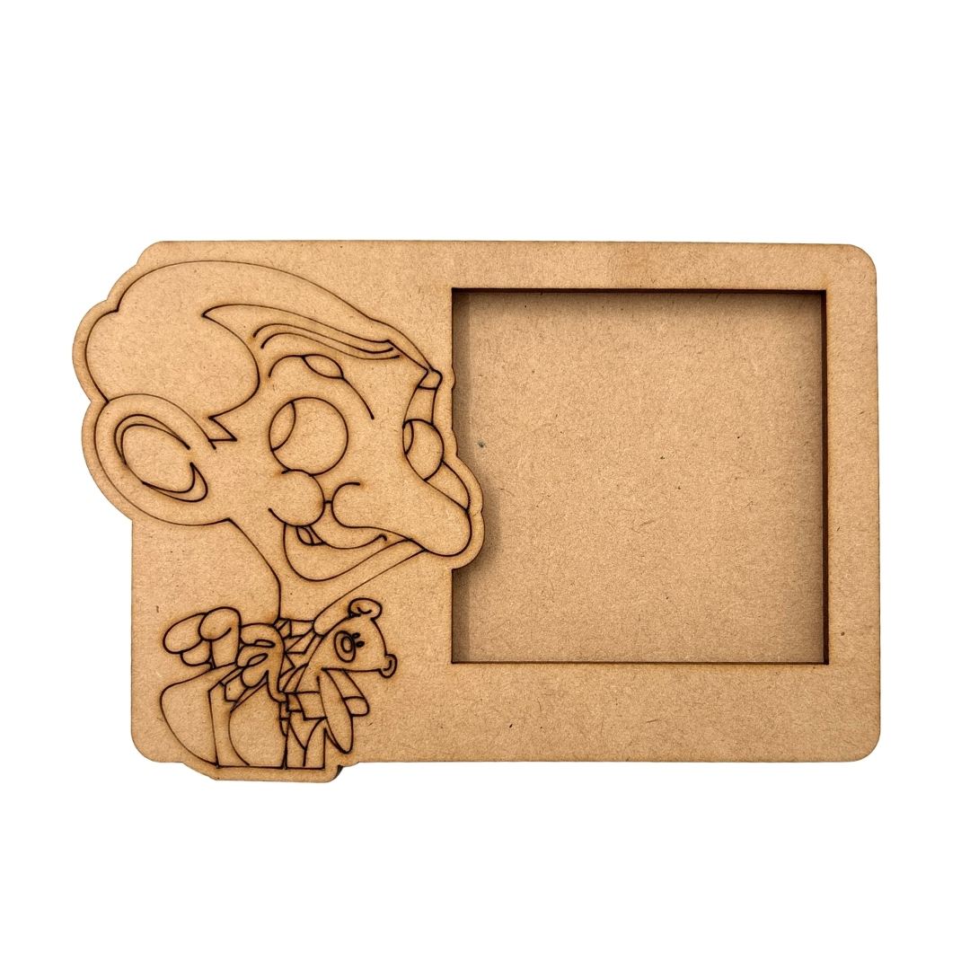 Mr. Bean 3 Layered Premium MDF Photo Frame for DIY Painting & Craft-131