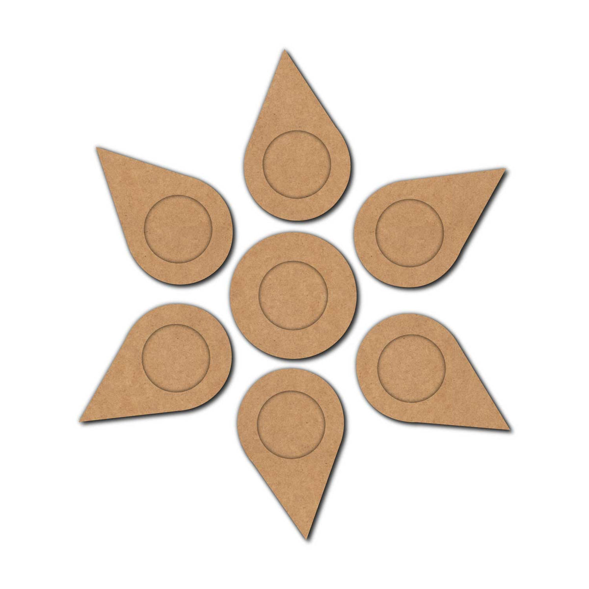 Multiple Designer MDF Diya Tealight Holder-140