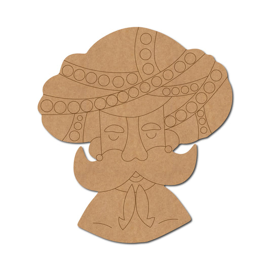 Rajasthani Premarked Mdf Cutouts Design 15