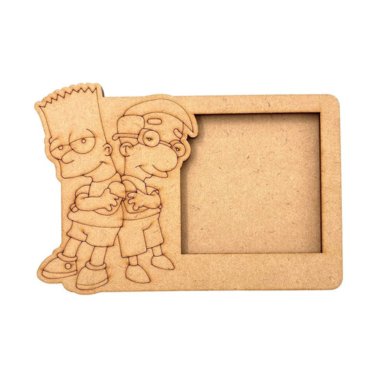 Simpsons 3 Layered Premium MDF Photo Frame for DIY Painting & Craft-100