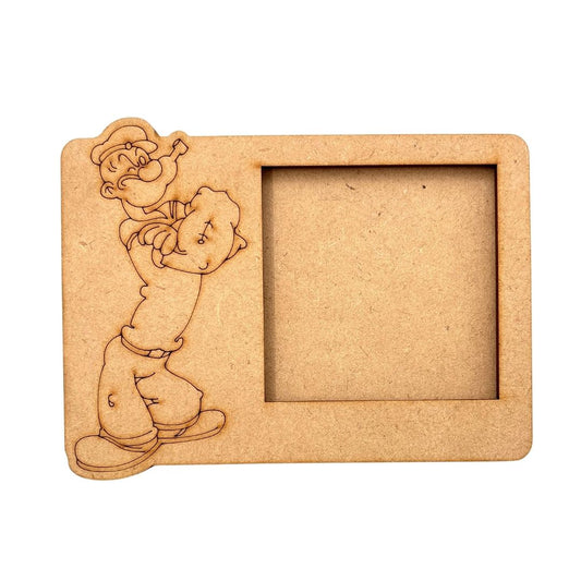 Popeye 3 Layered Premium MDF Photo Frame for DIY Painting & Craft-104