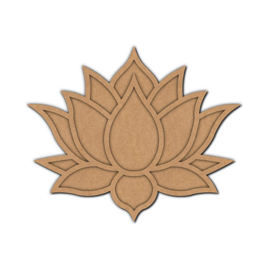 Lotus  Reusable Two Layered Rangoli Base Design 68