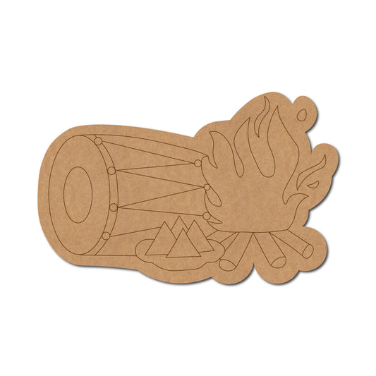 Musical Instruments pre marked Mdf Cutout Design 11