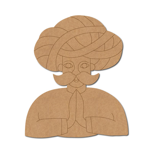 Rajasthani Premarked Mdf Cutouts Design 35