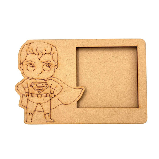 Superman 3 Layered Premium MDF Photo Frame for DIY Painting & Craft-98