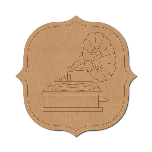 Musical Instruments pre marked Mdf Cutout Design 10