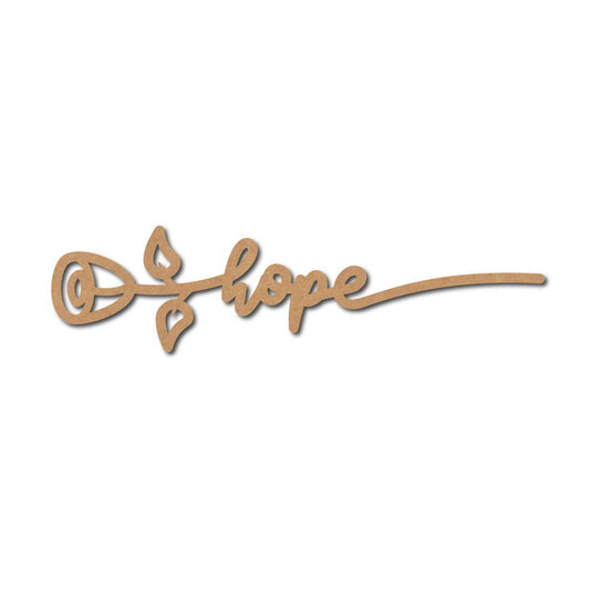 Hope Premarked Mdf Text Cutouts Design 8