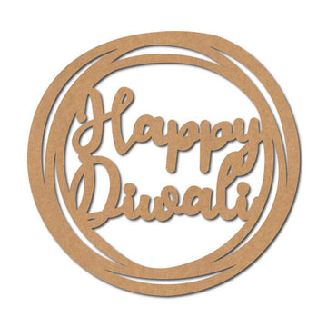 Happy Diwali Premarked Mdf Text Cutouts Design 002