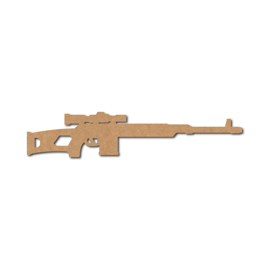 Weapons/Guns pre marked Mdf Cutout Design 3