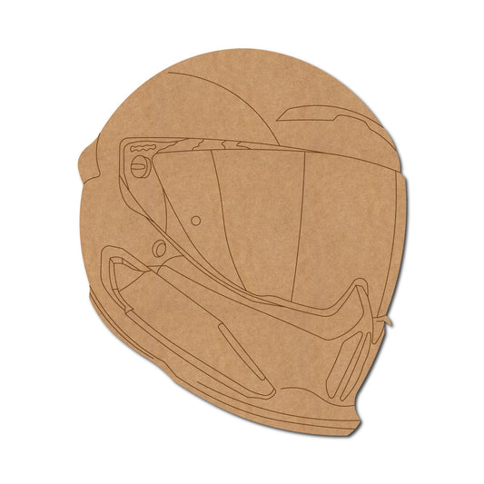 Accessories- Helmet Premarked Mdf Cutouts Design 6