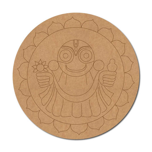 Jagannath ji pre marked mdf cutout design 10
