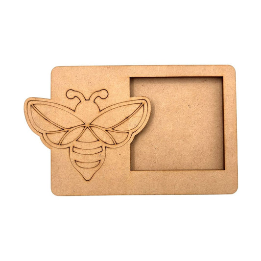 Butterfly 3 Layered Premium MDF Photo Frame for DIY Painting & Craft-108