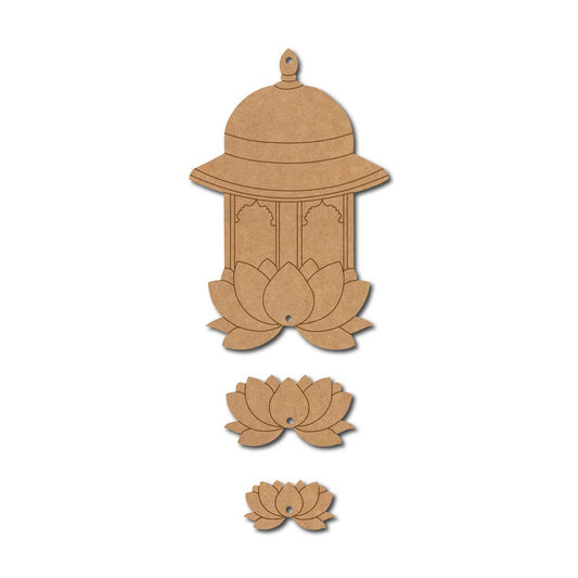 Temple Lotus Wall Hanging Design 6