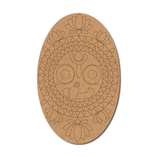 Jagannath ji pre marked mdf cutout design 7