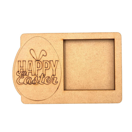 Happy Easter 3 Layered Premium MDF Photo Frame for DIY Painting & Craft-90