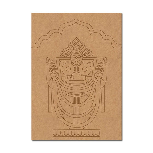 Jagannath ji pre marked mdf cutout design 8
