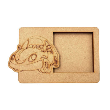 Car 3 Layered Premium MDF Photo Frame for DIY Painting & Craft-96