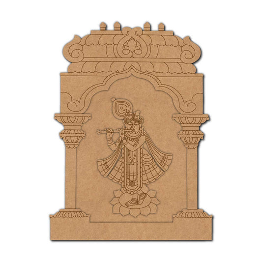 Shrinathji MDF Jharokha Cutout  Decor - 71
