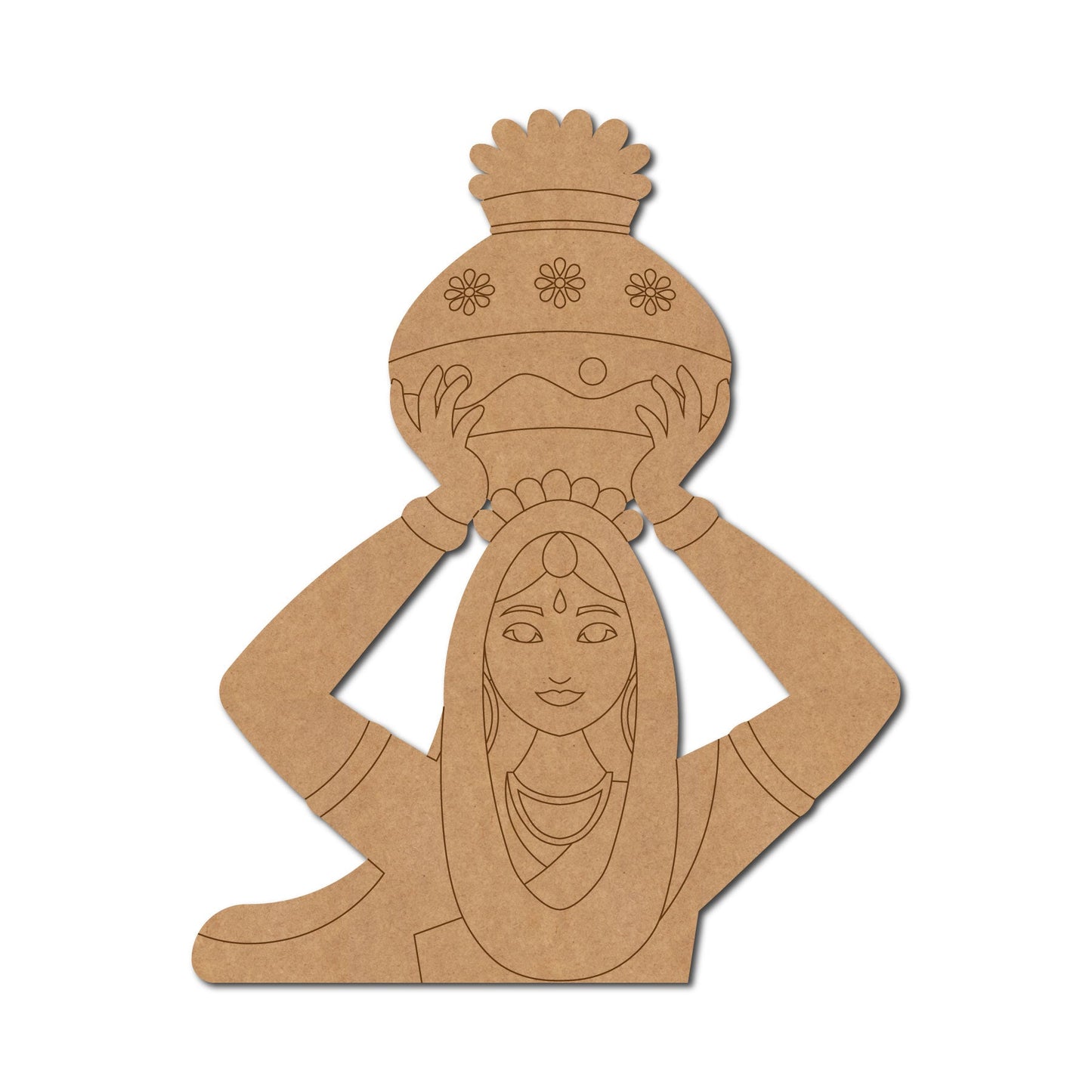 Rajasthani Premarked Mdf Cutouts Design 54