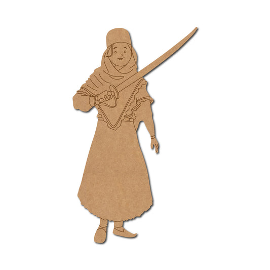 Weapons/Guns pre marked Mdf Cutout Design 6