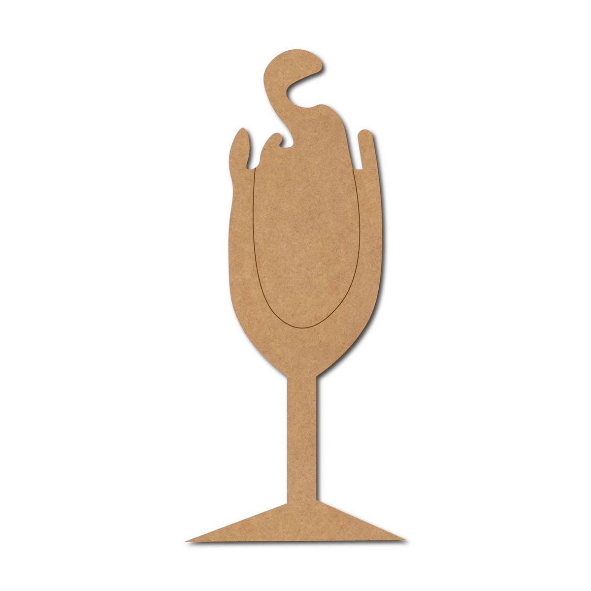 Accessories- Wine Glass Mdf Cutouts Design 11