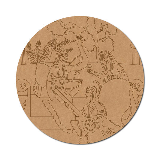 Rajasthani Premarked Mdf Cutouts Design 43