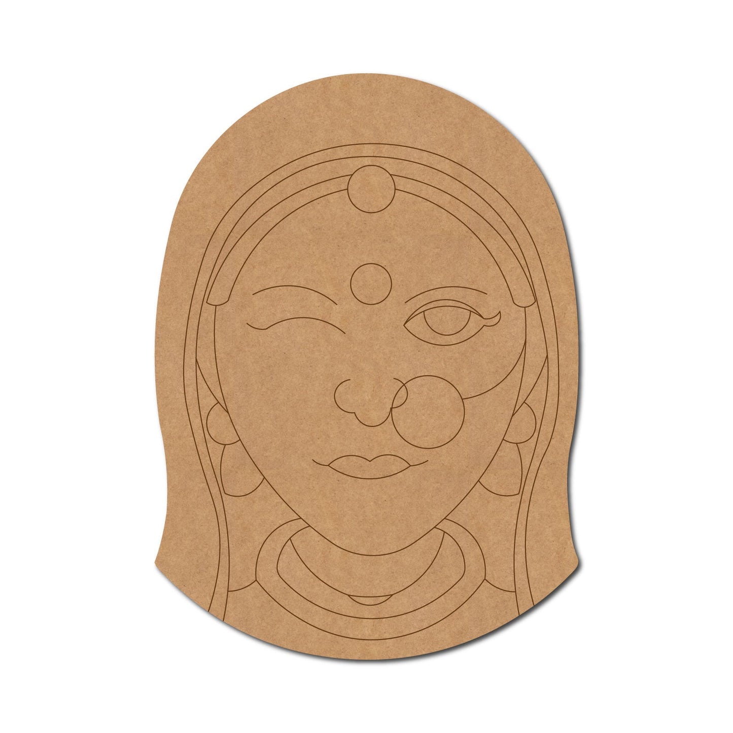 Rajasthani Premarked Mdf Cutouts Design 58